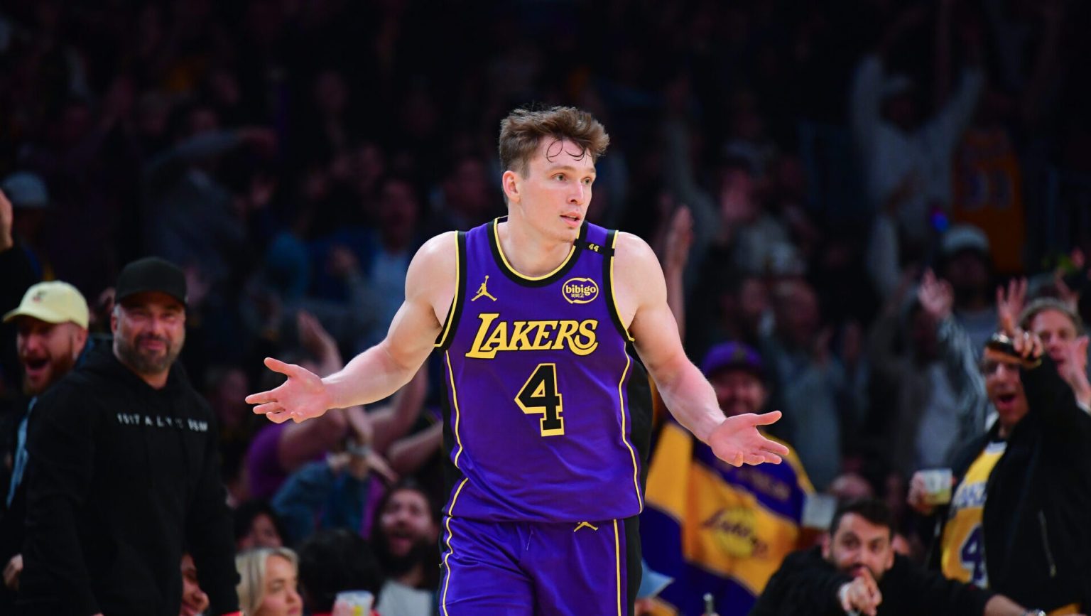 LeBron James Praises Lakers Rookie Wing Dalton Knecht's Historic Game ...