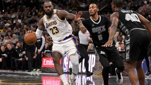 LeBron’s Triple-Double Leads Lakers Past Spurs 120-115 in Hard-Fought Emirates NBA Cup Victory