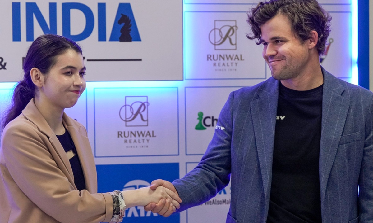 Magnus Carlsen and Aleksandra Goryachkina Dominate Tata Steel Chess India Rapid with Stunning Performances