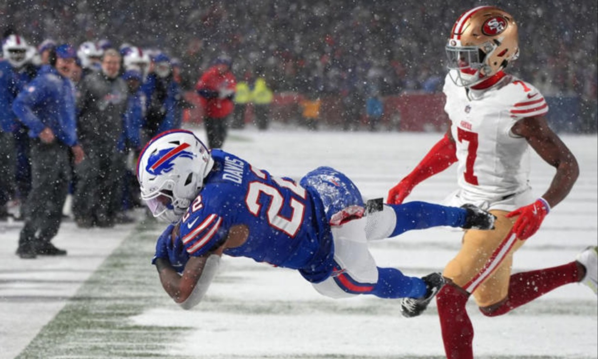 Bills Rookie Ray Davis Shines with Touchdown as Allen and Cook Lead Dominant Win Over 49ers in Snowy Showdown