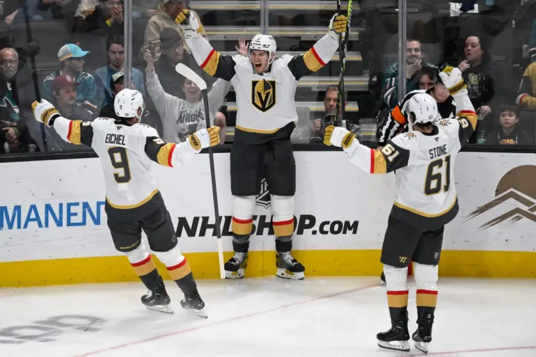 Golden Knights Overpower Sharks 6-3 with Strong Third Period, Extend Winning Streak to Five Games