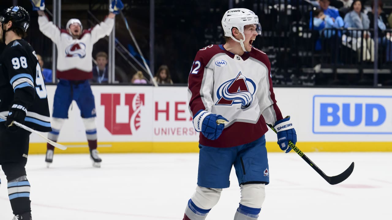 Lehkonen Scores First Career Hat Trick as Avalanche Defeat Utah 4-1, Extend Winning Streak