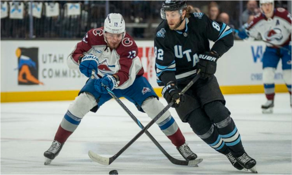 Lehkonen's Hat Trick Powers Avalanche to 4-1 Win Over Utah, Blackwood Shines in Goal