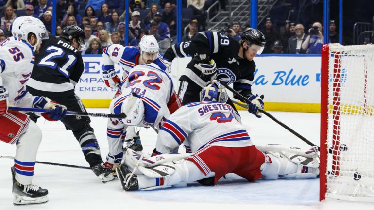 Lightning Dominates Rangers 6-2 with Point, Kucherov’s Contributions and Vasilevskiy’s 42 Saves