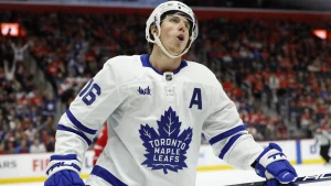 Marner Shines with Hat Trick as Maple Leafs Dominate Struggling Red Wings