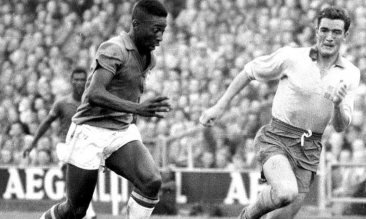 Teenager Pele Scores a Brace in the 1958 World Cup Final