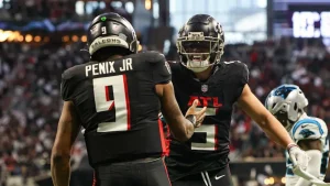 Drake London Shines as Falcons Keep Playoff Hopes Alive with Win Over Panthers