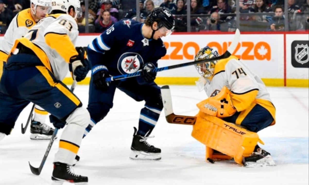 Hellebuyck Shines in Jets' 3-0 Win Over Predators, Panthers Bounce Back Against Rangers