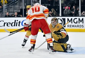 Samsonov Shines in Golden Knights’ 3-0 Shutout Win Over Flames, Extending Win Streak to Six