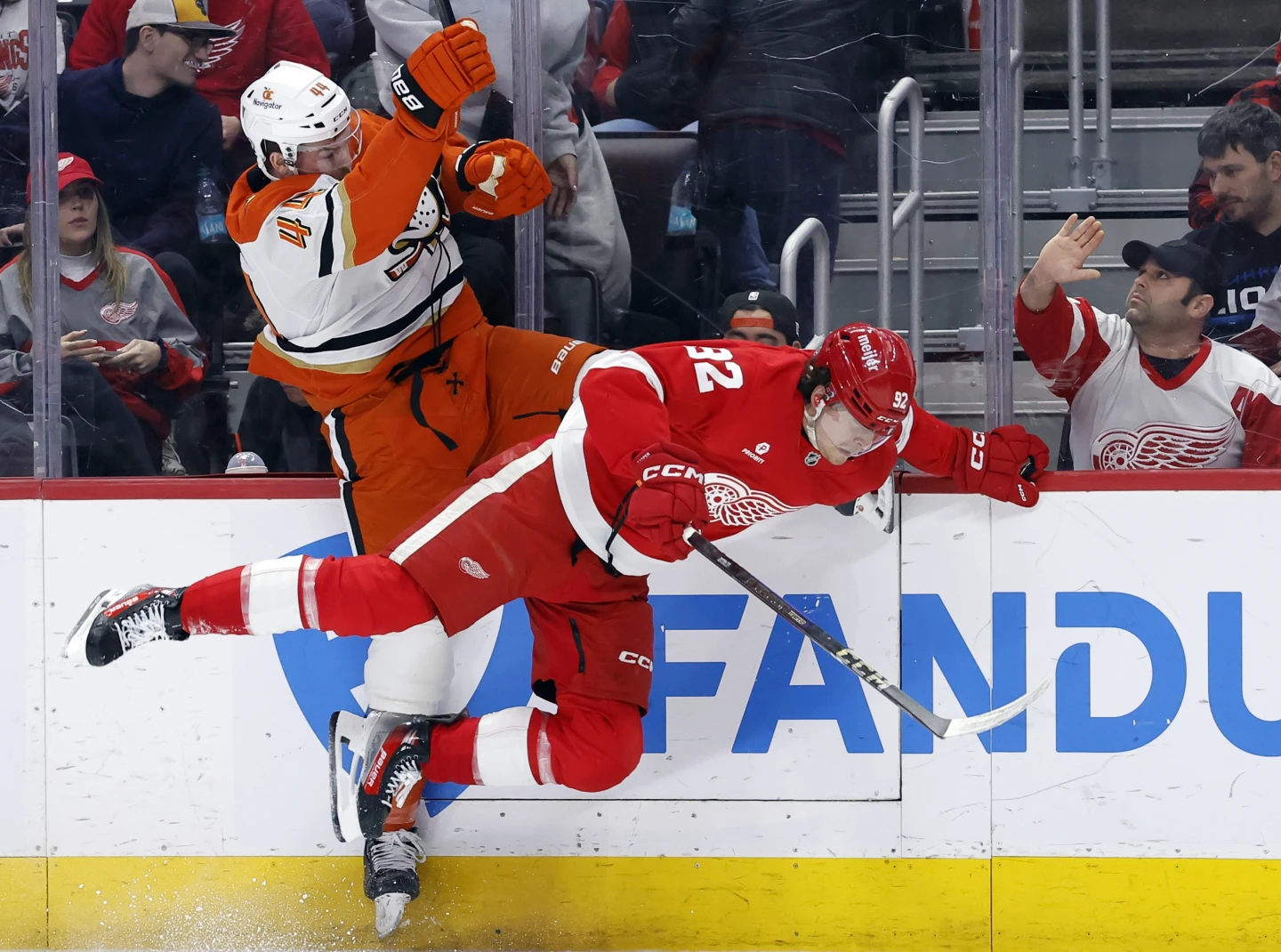 Kane’s Overtime Heroics Lift Red Wings Past Ducks After Another Late Collapse