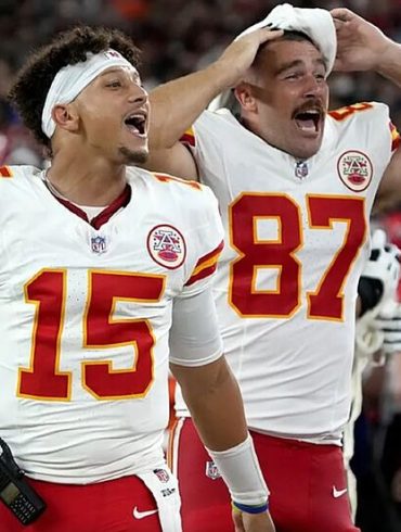 Travis Kelce and Patrick Mahomes