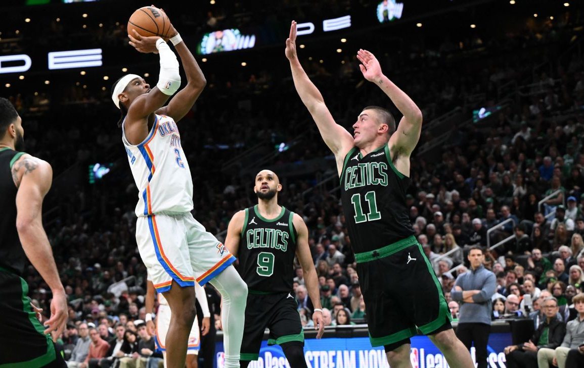Thunder clinch playoff spot by passing Celtics test