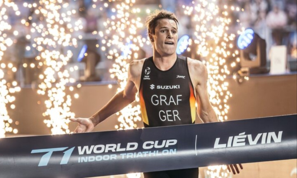 Beaugrand and Graf Claim Victory at Indoor Triathlon World Cup Liévin