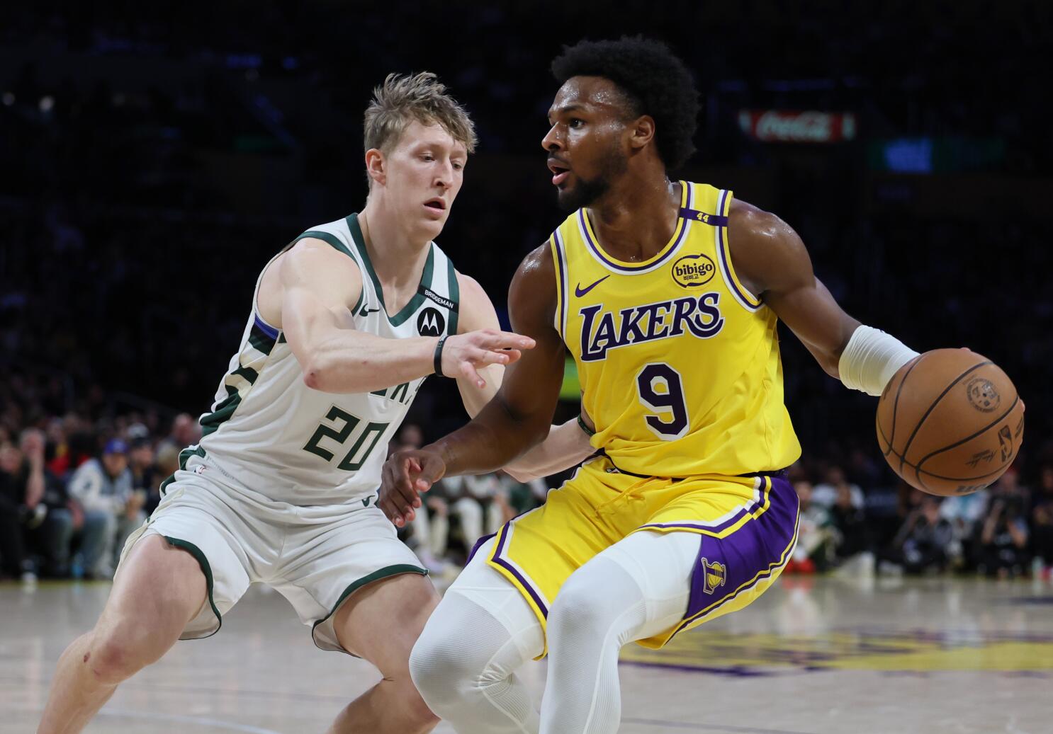 Bronny James Delivers Career-High Performance in Lakers' Shorthanded Loss to Bucks