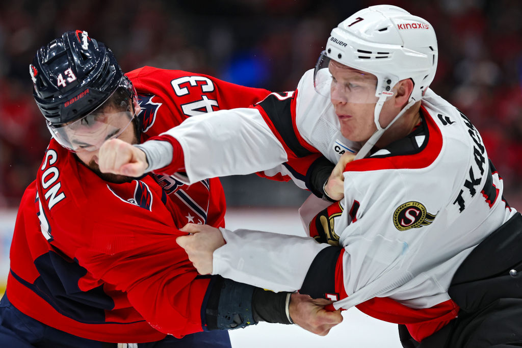 Wilson and Tkachuk Drop Gloves in Fiery Clash as Capitals Edge Senators in Shootout