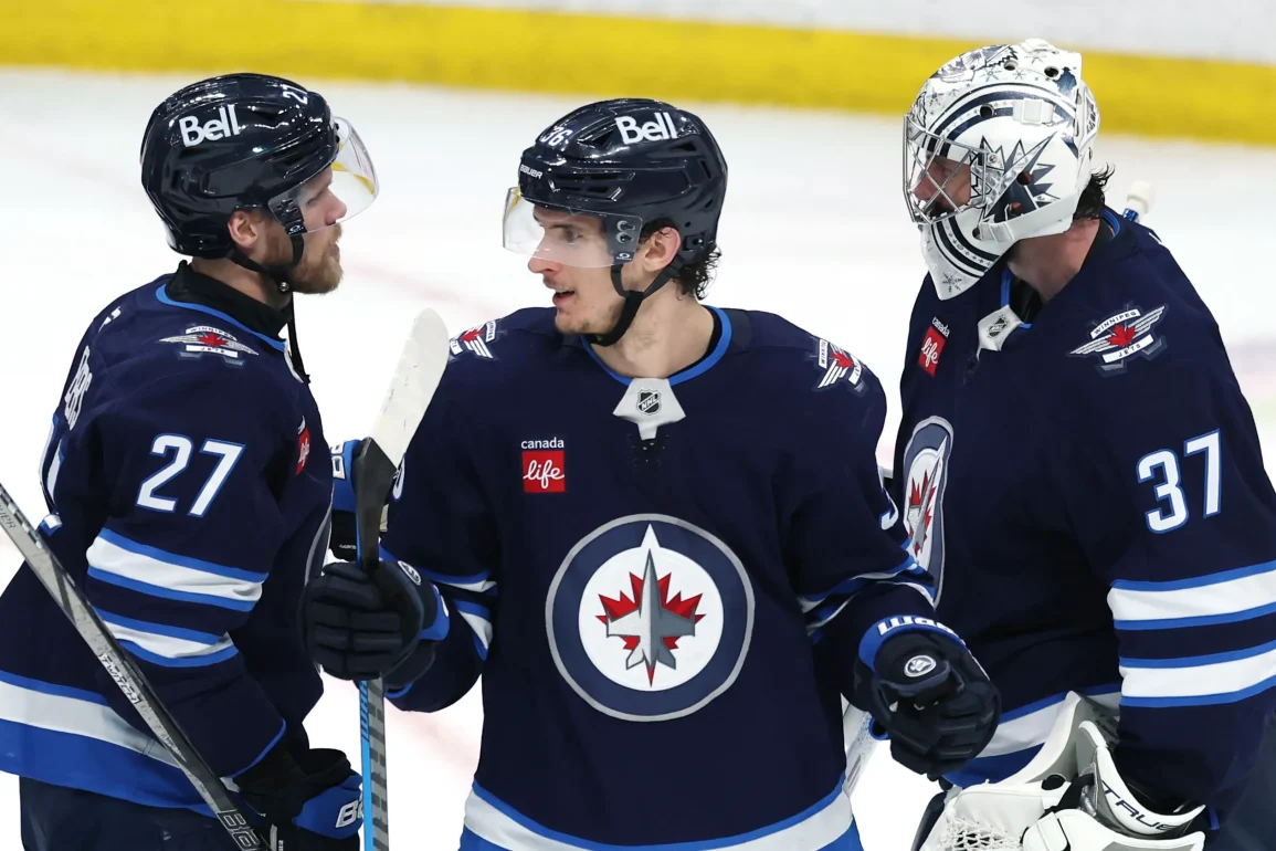 Connor Hellebuyck Delivers Statement Shutout as Jets Blank Stars to Even Series at Home
