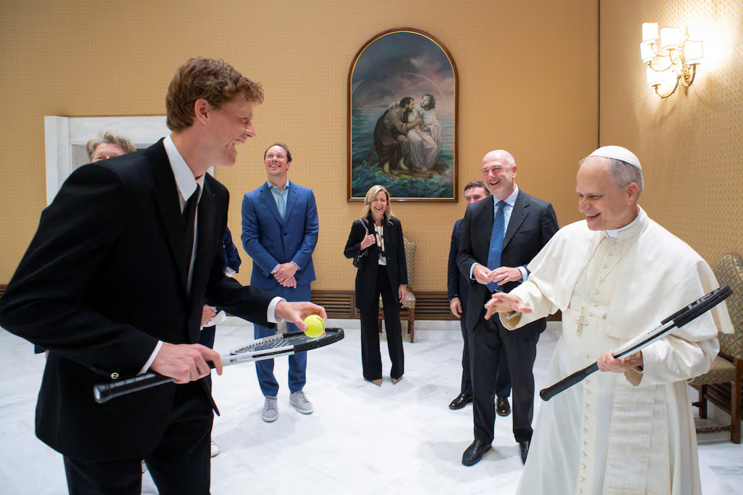 Jannik Sinner Shares Laugh with Pope Leo XIV During Vatican Visit Ahead of Italian Open