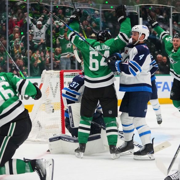Rantanen Powers Stars Past Jets with Third-Period Surge to Take 2-1 Series Lead