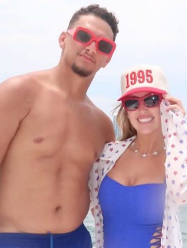 Patrick and Brittany Mahomes Celebrate Fourth of July in Miami with Friends and Festive Style