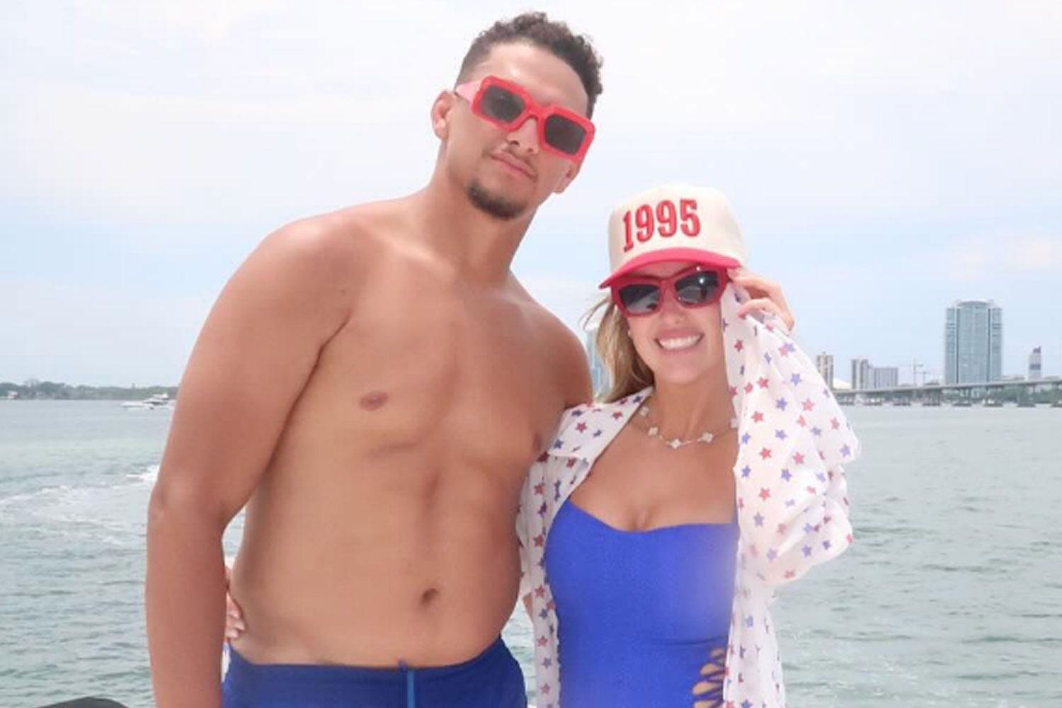 Patrick and Brittany Mahomes Celebrate Fourth of July in Miami with Friends and Festive Style