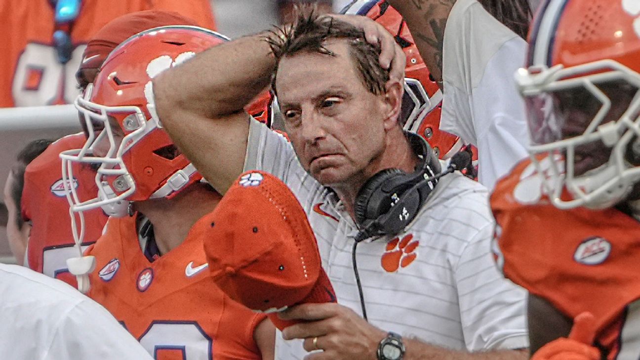 Clemson Falls to 1-3 After Syracuse Loss as Dabo Swinney Calls for Reset During Bye Week