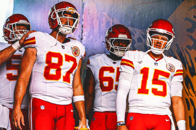 Patrick Mahomes and Travis Kelce