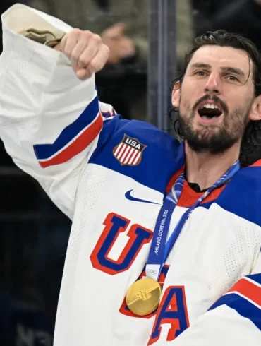 Connor Hellebuyck Leads Team USA To Historic Olympic Men’s Hockey Gold Medal