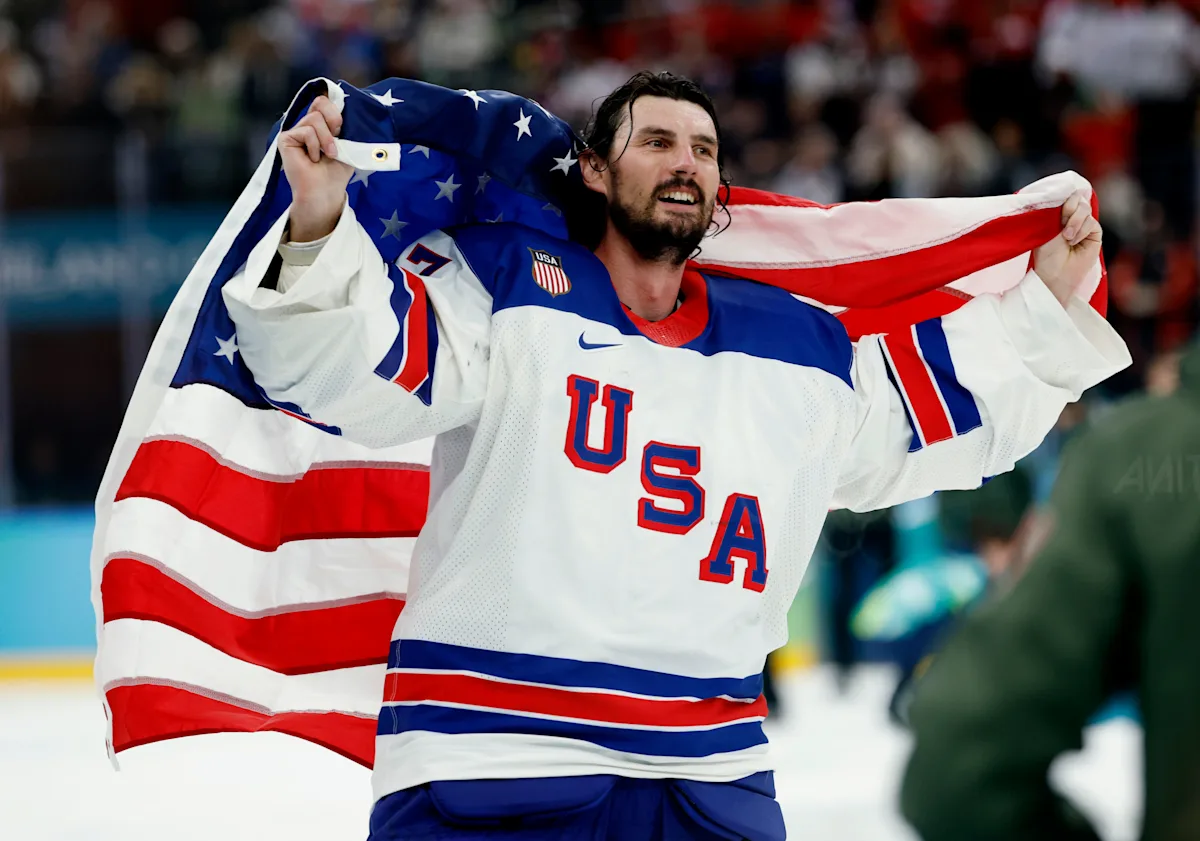 Connor Hellebuyck Leads Team USA To Historic Olympic Men’s Hockey Gold Medal