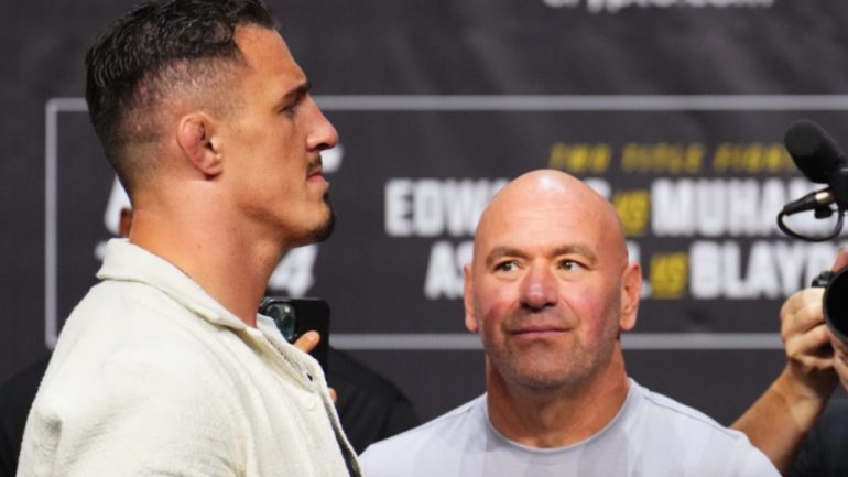 Dana White Reacts After Tom Aspinall Signs With Eddie Hearn’s Matchroom Talent Agency