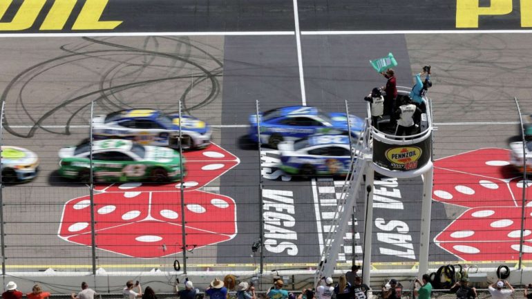 Denny Hamlin Surges from Setback to Victory at Las Vegas Motor Speedway