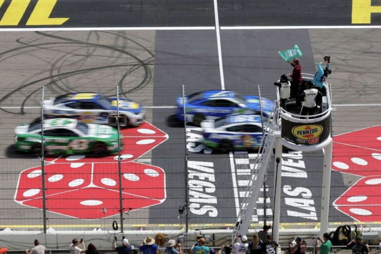 Denny Hamlin Surges from Setback to Victory at Las Vegas Motor Speedway