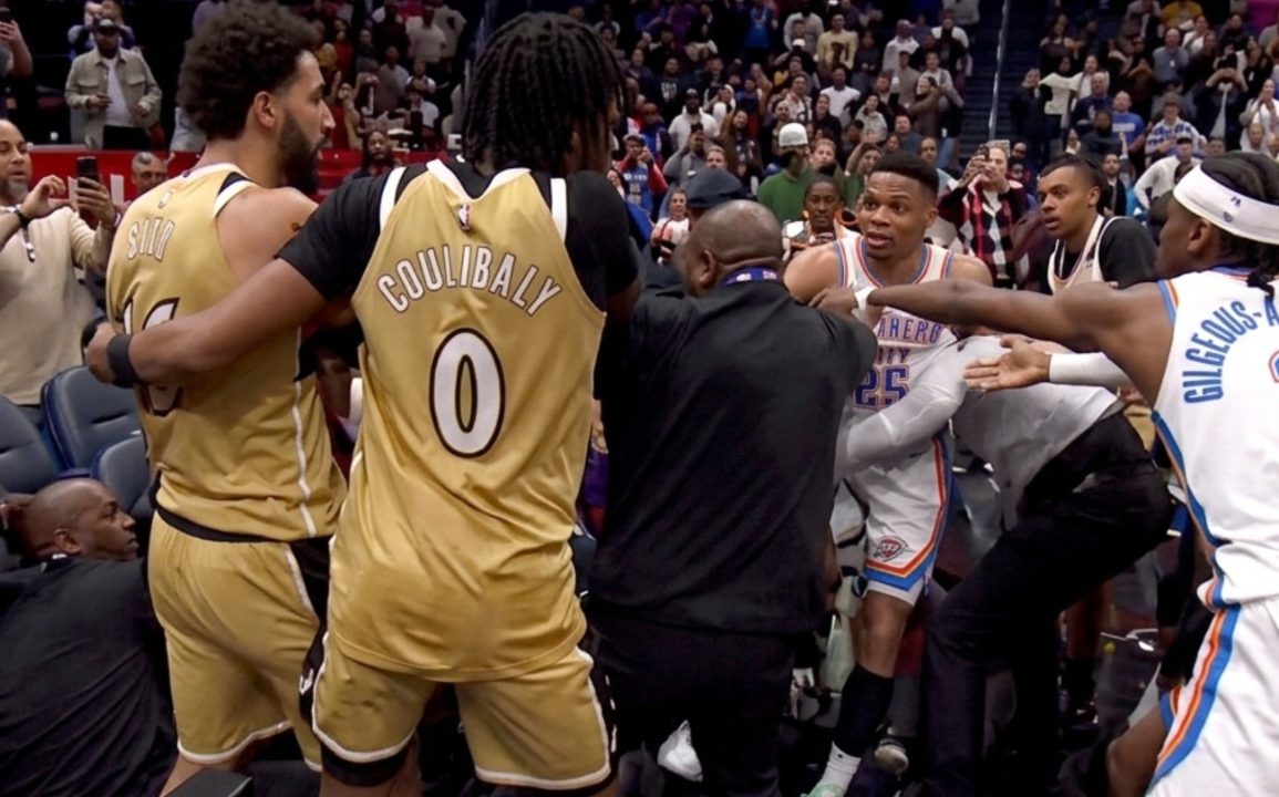 Thunder-Wizards Game Explodes Into Chaos With Four Ejections and Heated Scuffle