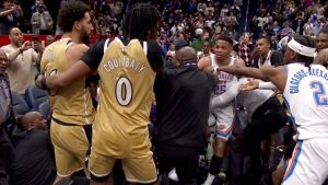Thunder-Wizards Game Explodes Into Chaos With Four Ejections and Heated Scuffle