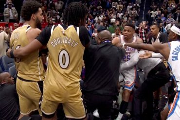 Thunder-Wizards Game Explodes Into Chaos With Four Ejections and Heated Scuffle