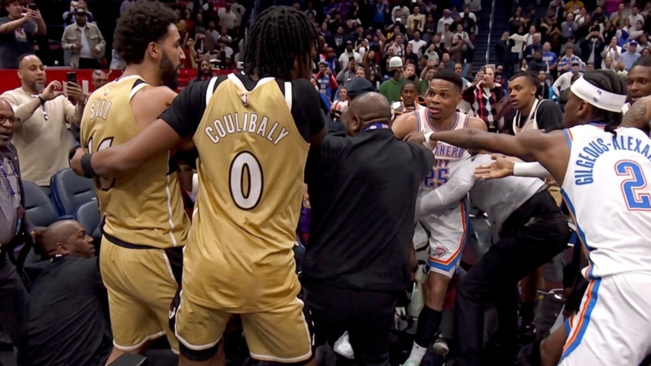 Thunder-Wizards Game Explodes Into Chaos With Four Ejections and Heated Scuffle