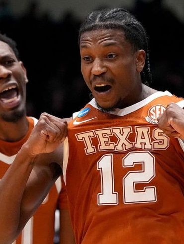 Vokietaitis Shines as Texas Longhorns Edge NC State in Thrilling March Madness Opener