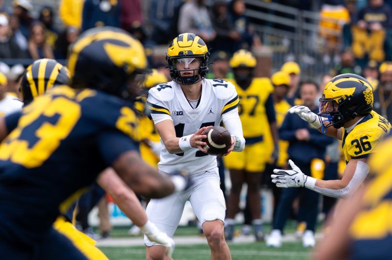 Tommy Carr Shows Promise In Michigan Spring Camp Behind Starter Bryce Underwood